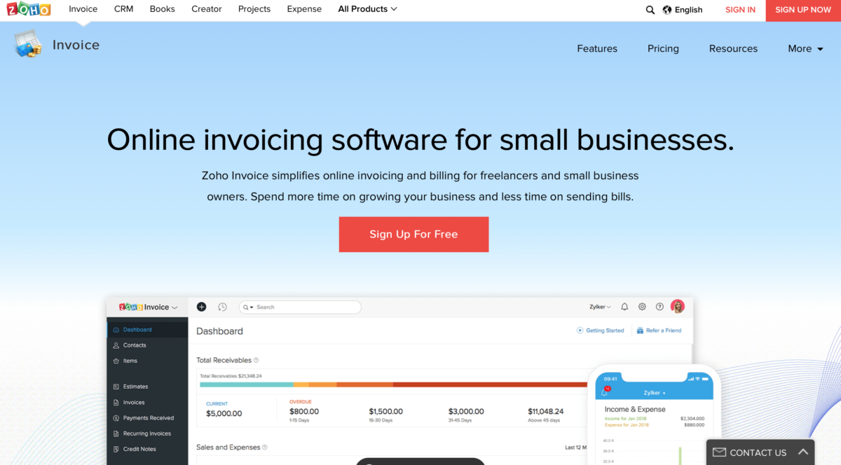 Taking a Look at Zoho Invoicing